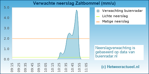 neerslag verwachting Zaltbommel