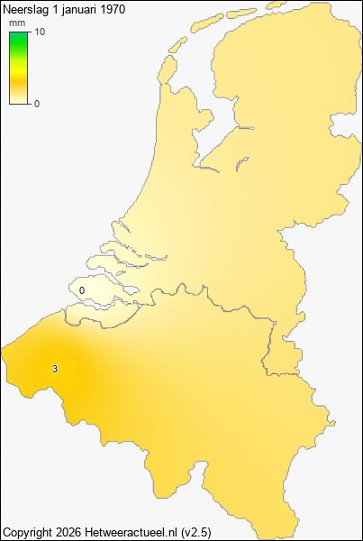 Neerslag 1 januari 1970