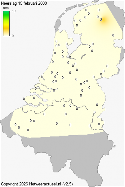 Neerslag 15 februari 2008