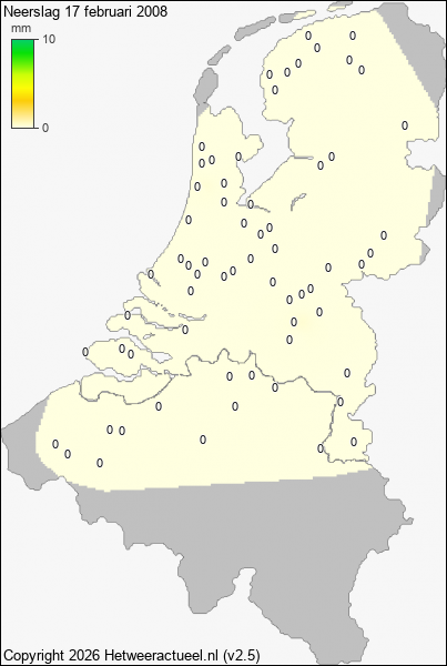 Neerslag 17 februari 2008
