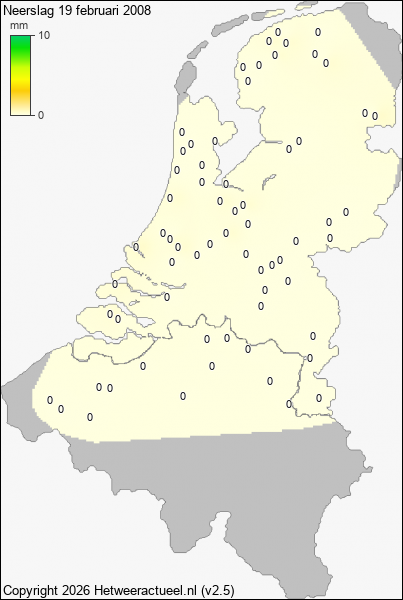Neerslag 19 februari 2008