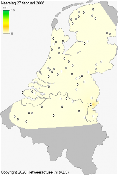 Neerslag 27 februari 2008
