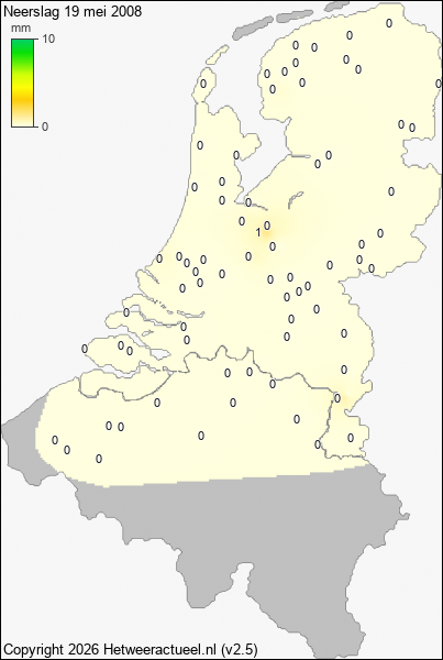 Neerslag 19 mei 2008
