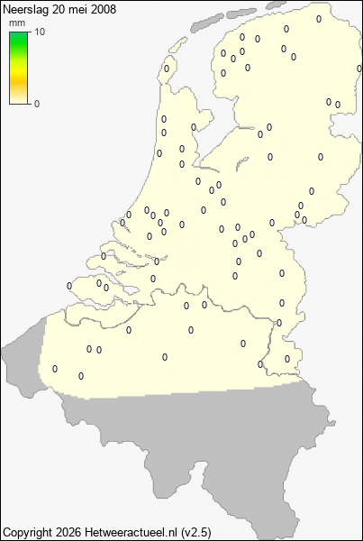 Neerslag 20 mei 2008