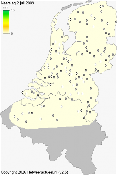 Neerslag 2 juli 2009