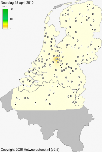 Neerslag 15 april 2010