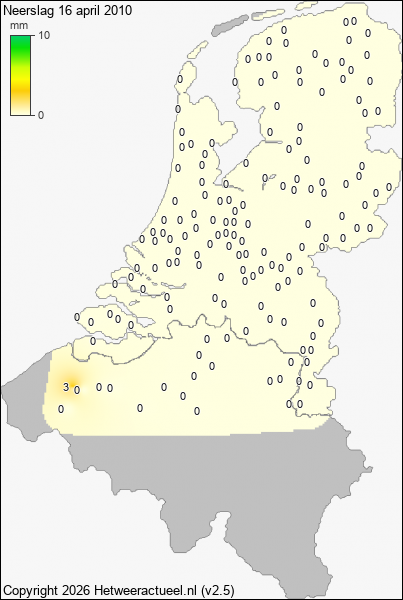 Neerslag 16 april 2010