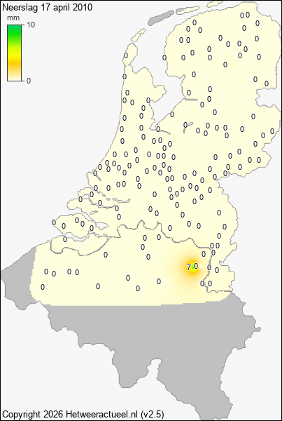 Neerslag 17 april 2010