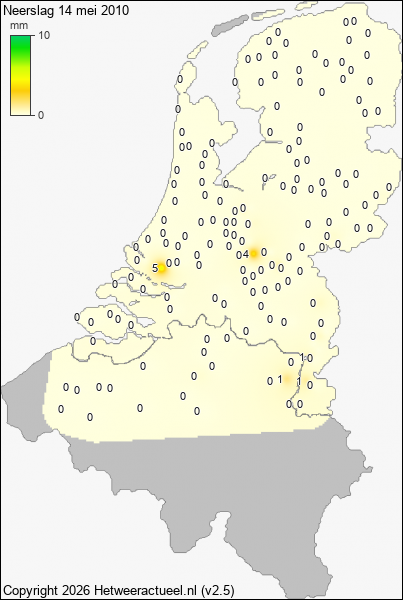 Neerslag 14 mei 2010