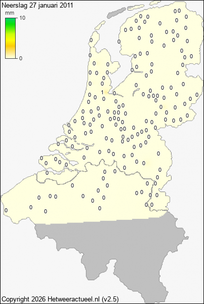 Neerslag 27 januari 2011