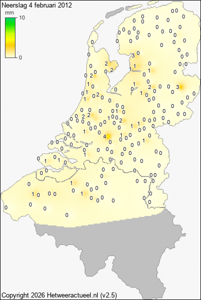Neerslag 4 februari 2012