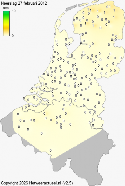 Neerslag 27 februari 2012