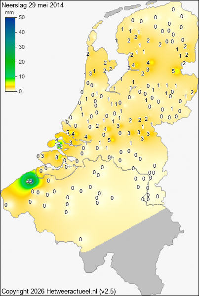 Neerslag 29 mei 2014