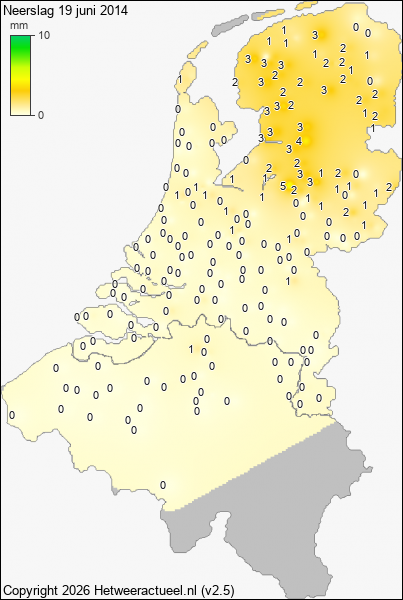 Neerslag 19 juni 2014