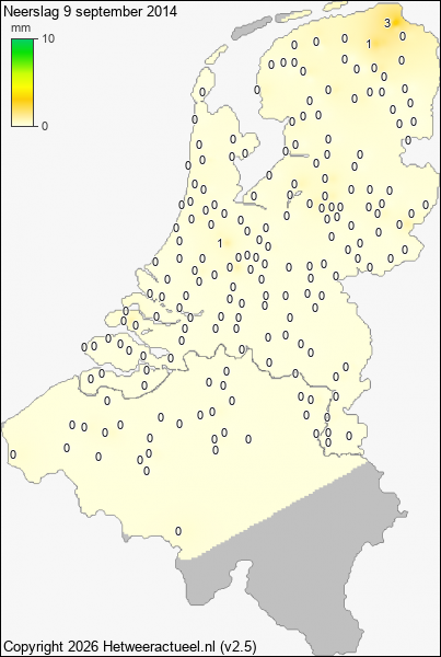 Neerslag 9 september 2014