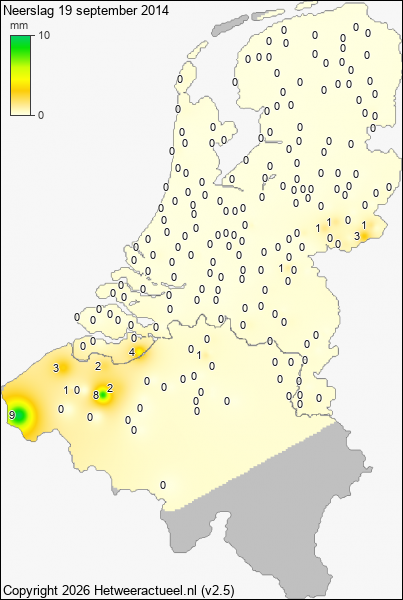Neerslag 19 september 2014