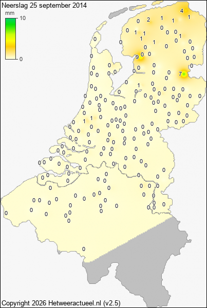 Neerslag 25 september 2014