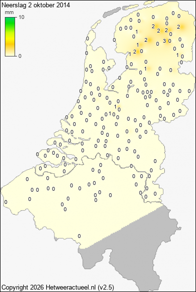 Neerslag 2 oktober 2014