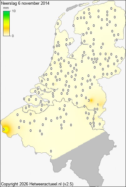 Neerslag 6 november 2014