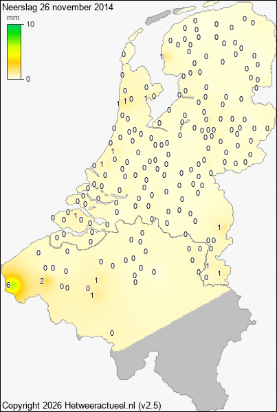 Neerslag 26 november 2014