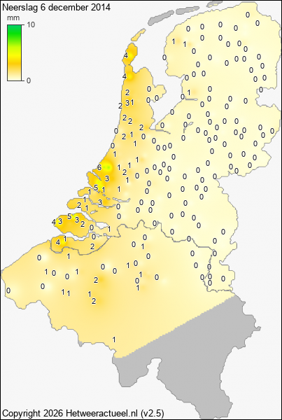 Neerslag 6 december 2014