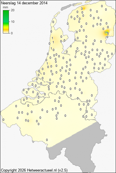 Neerslag 14 december 2014