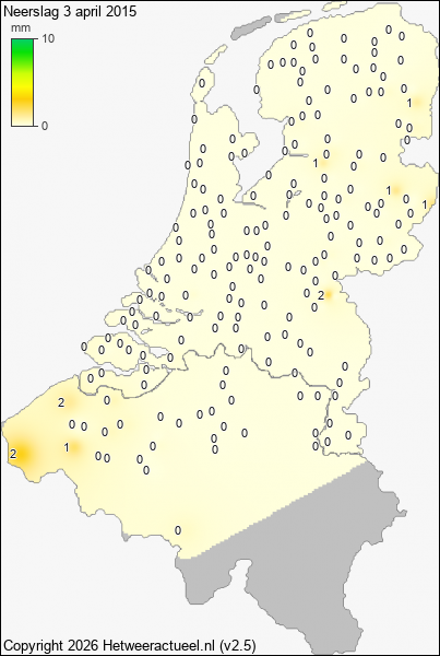 Neerslag 3 april 2015
