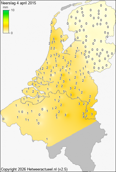 Neerslag 4 april 2015