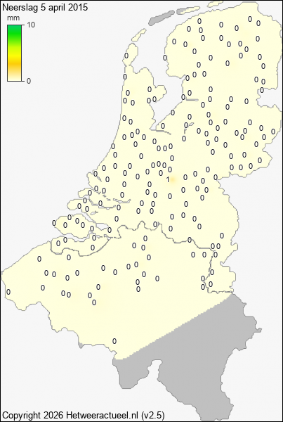 Neerslag 5 april 2015
