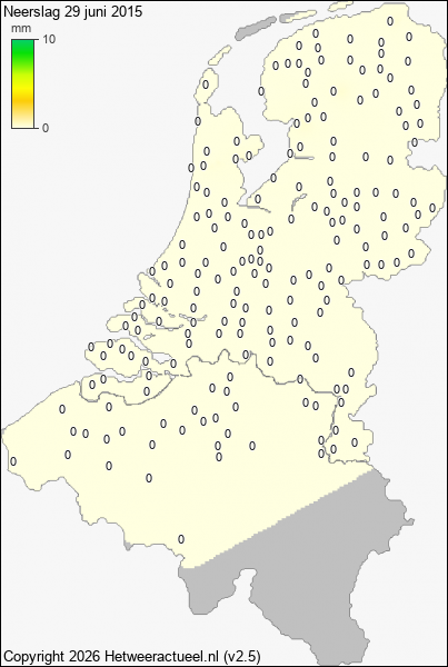 Neerslag 29 juni 2015