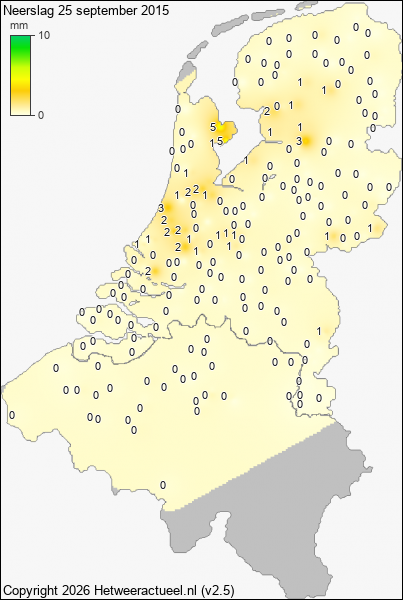 Neerslag 25 september 2015