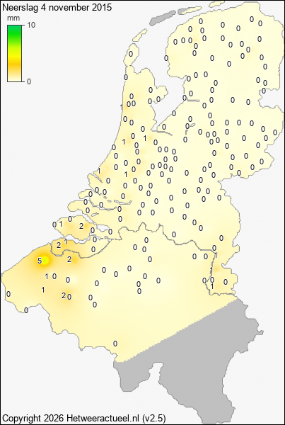Neerslag 4 november 2015