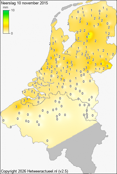 Neerslag 10 november 2015