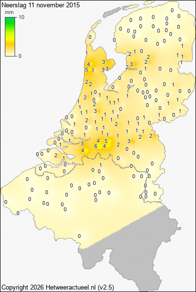 Neerslag 11 november 2015