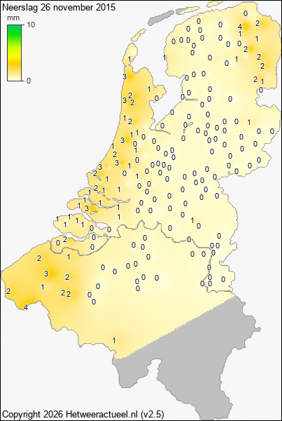 Neerslag 26 november 2015