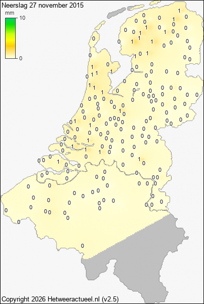 Neerslag 27 november 2015