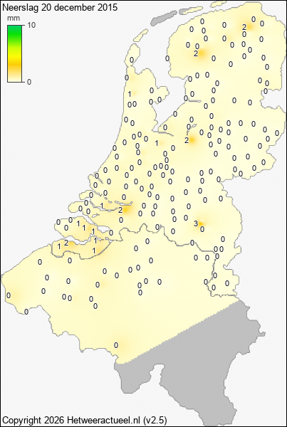 Neerslag 20 december 2015