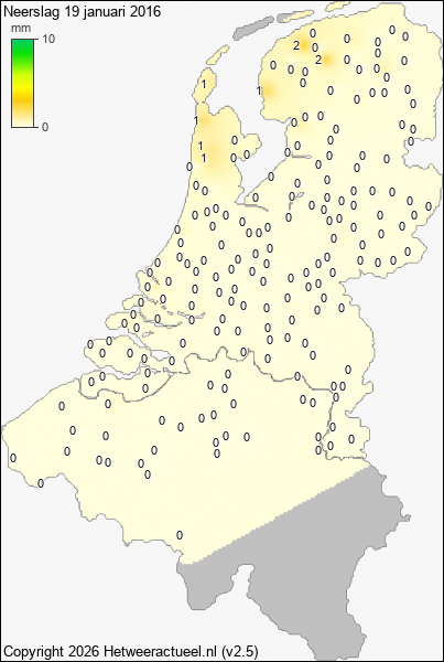 Neerslag 19 januari 2016