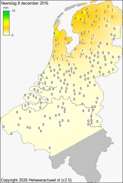 Neerslag 8 december 2016