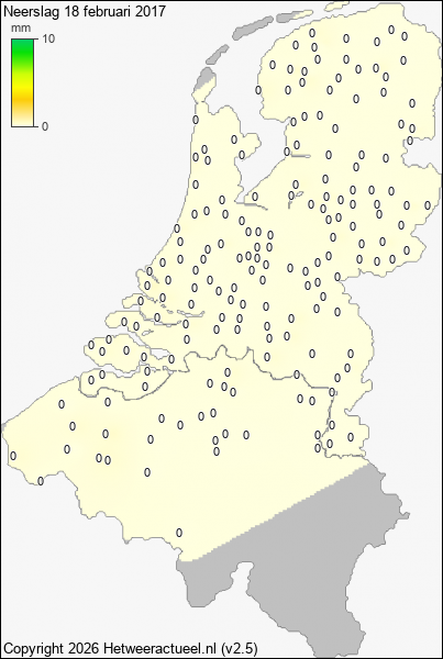 Neerslag 18 februari 2017