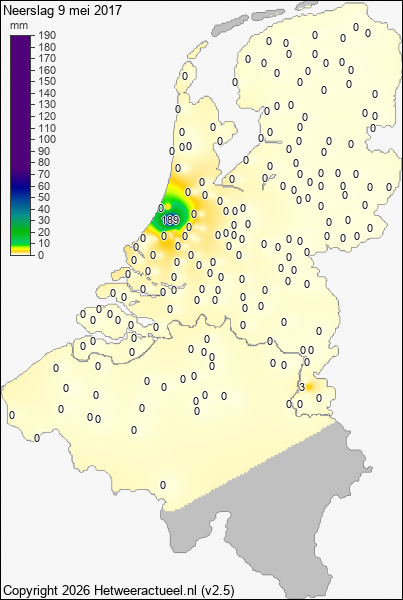 Neerslag 9 mei 2017