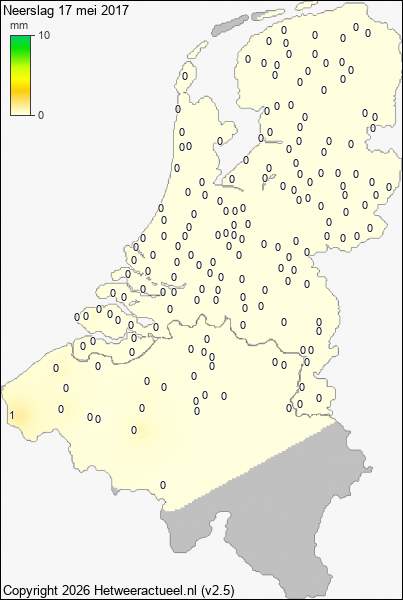 Neerslag 17 mei 2017