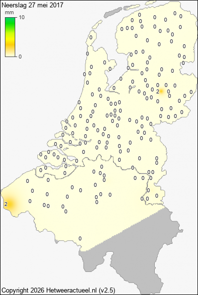 Neerslag 27 mei 2017