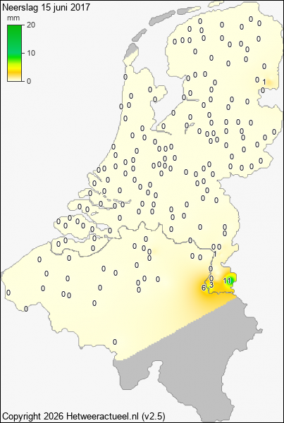 Neerslag 15 juni 2017