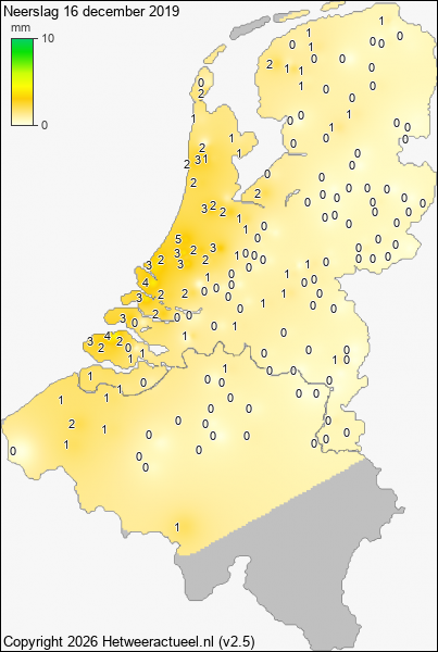 Neerslag 16 december 2019