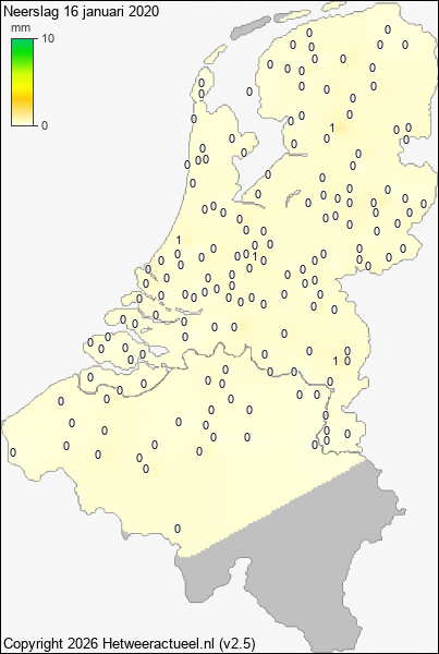 Neerslag 16 januari 2020