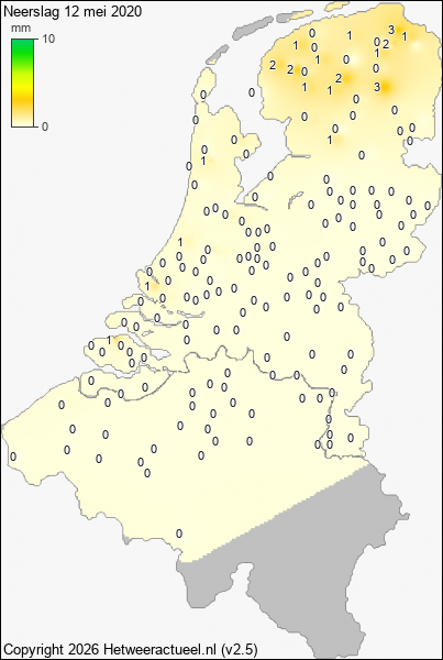 Neerslag 12 mei 2020
