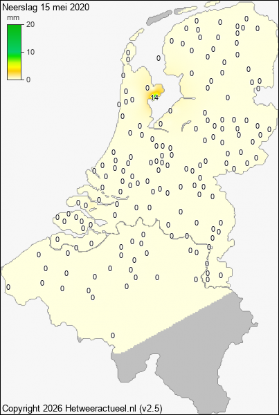 Neerslag 15 mei 2020