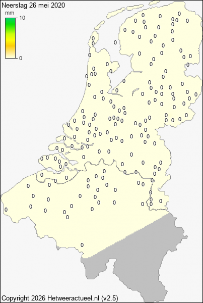 Neerslag 26 mei 2020