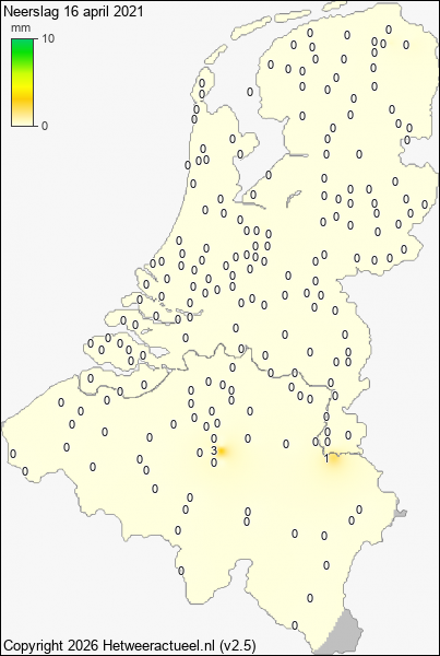 Neerslag 16 april 2021
